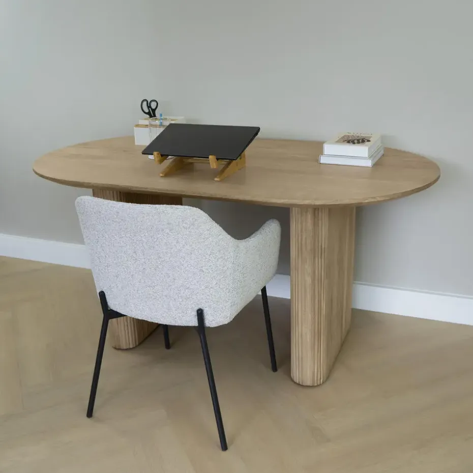 Lewis & Loft Eettafel Lynn - FSC® - Ovaal - 160x90 cm - Naturel