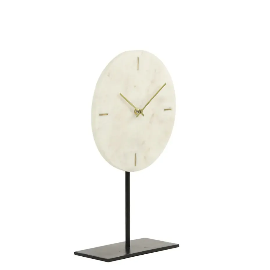 Light & Living - Klok MORENO - 25.5x10x42.5cm - Wit