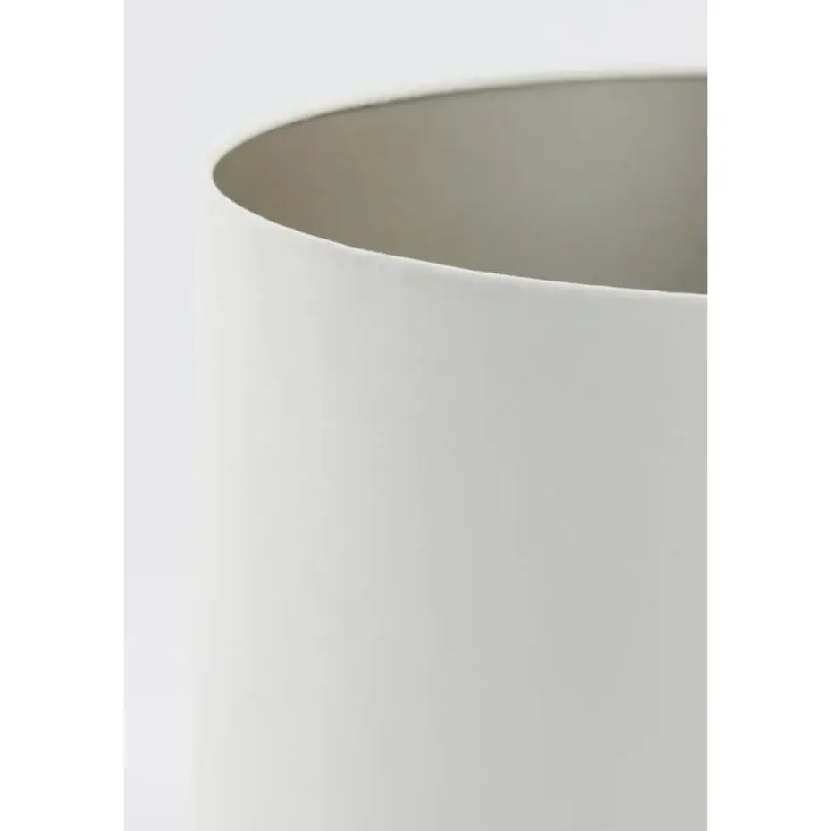 Light & Living - Lampenkap VELOURS - Ø25x18cm - Wit