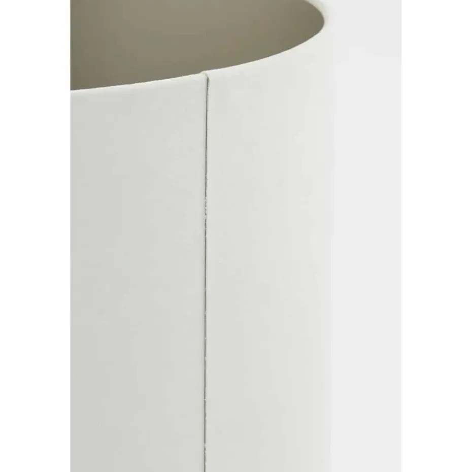 Light & Living - Lampenkap VELOURS - Ø25x18cm - Wit