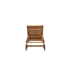 Ligstoel Naturel Hout - 200x63x35cm - Luzon