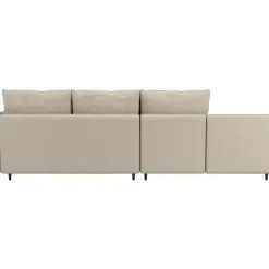 Lindhus - Bank met chaise longue omkeerbaar in stof crème
