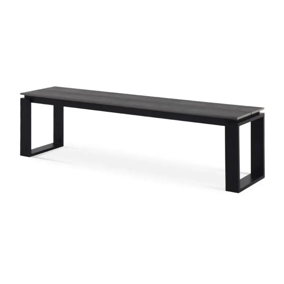 Lisomme Abel tuinbank grijs - 180 x 43 cm