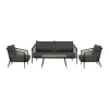 Lisomme Christel 4 delige tuin loungeset donkergrijs