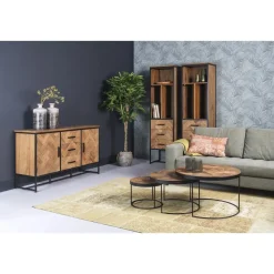 Livingfurn - Dressoir Accent 180cm - Teakhout