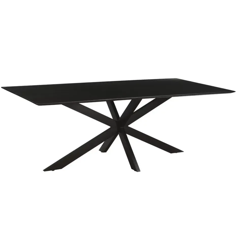 Livingfurn - Eetkamertafel Oslo Black Acacia 220 cm - Acacia