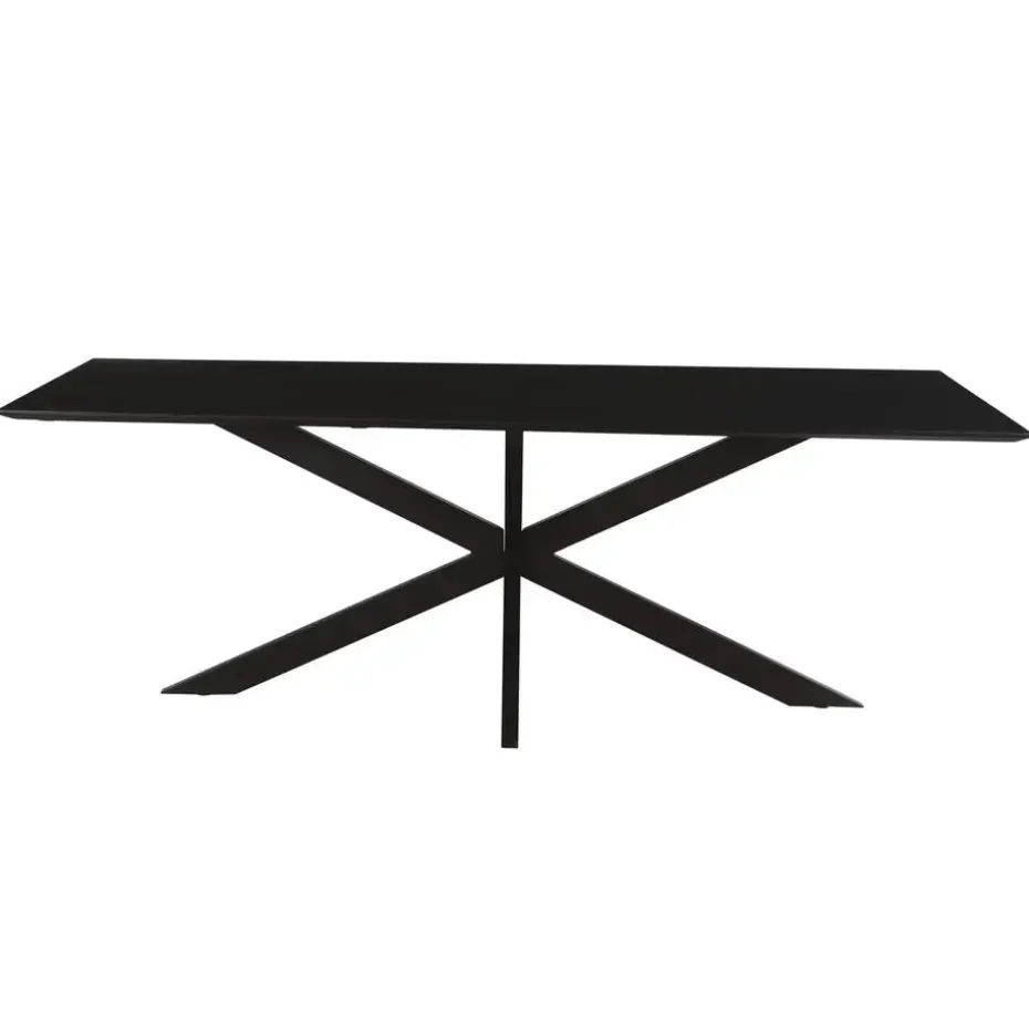 Livingfurn - Eetkamertafel Oslo Black Acacia 220 cm - Acacia
