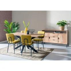 Livingfurn - Eetkamertafel Oslo - Spider - Acasiahout - 200