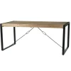 Livingfurn - Eetkamertafel Nairobi - U-Pot - Mango Hout - 200x100 cm - Bruin