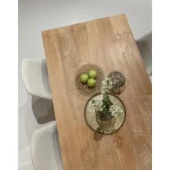 Livingfurn - Eetkamertafel Tomar 220cm - Teakhout