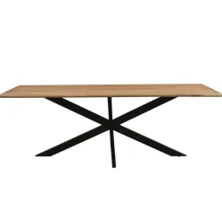 Livingfurn - Eetkamertafel Oslo - Spider Tafelpoot - Acasia Hout - 220 cm