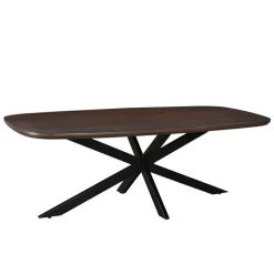 Livingfurn - Eetkamertafel Jesper Danish Oval Brown 230 cm - Mangohout