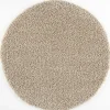 Loca Shaggy Rond Vloerkleed Beige Hoogpolig - 240 CM ROND