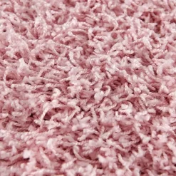 Loca Shaggy Rond Vloerkleed Licht Roze Hoogpolig - 120 CM ROND