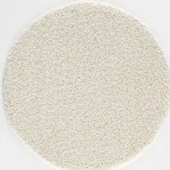 Loca Shaggy Rond Vloerkleed Creme Hoogpolig - 200 CM ROND