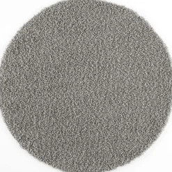 Loca Shaggy Rond Vloerkleed Lichtgrijs Hoogpolig - 200 CM ROND