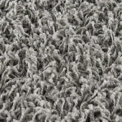 Loca Shaggy Rond Vloerkleed Lichtgrijs Hoogpolig - 150 CM ROND