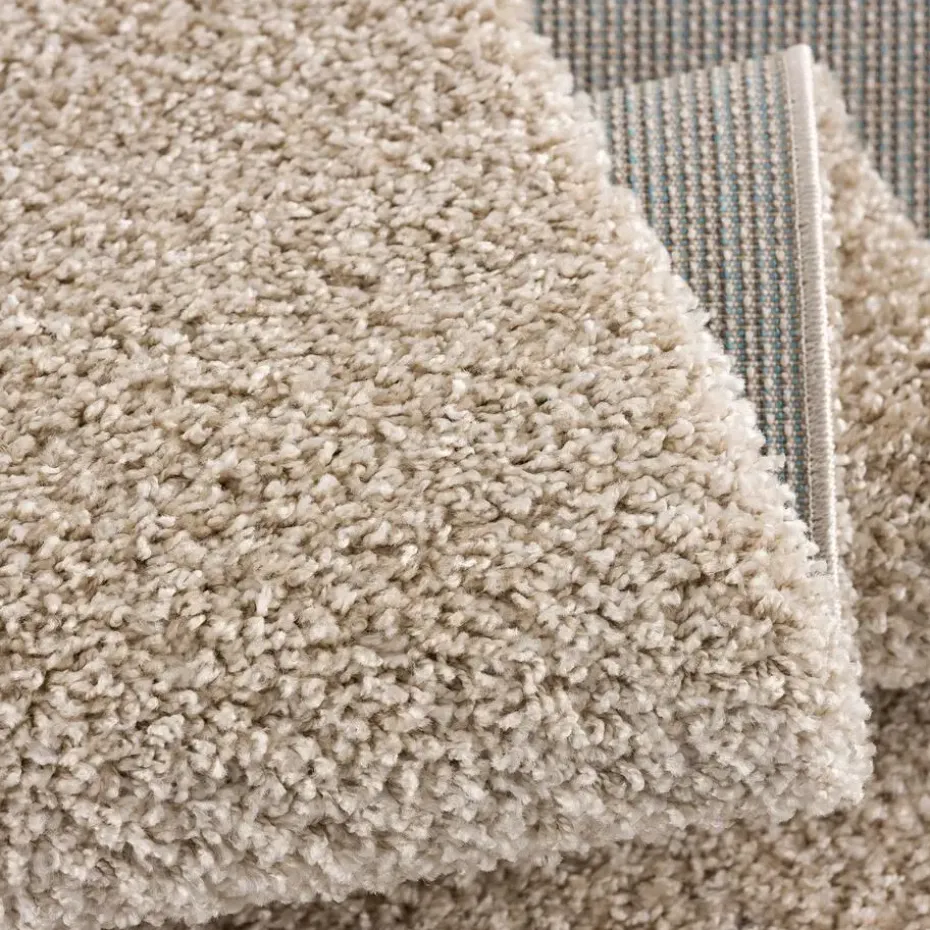 Loca Shaggy Vloerkleed Beige Hoogpolig - 240x340 CM