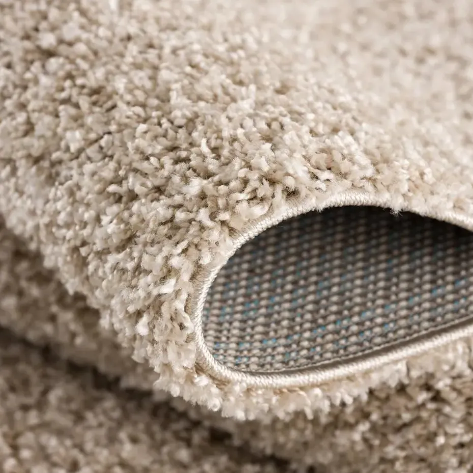Loca Shaggy Vloerkleed Beige Hoogpolig - 240x340 CM