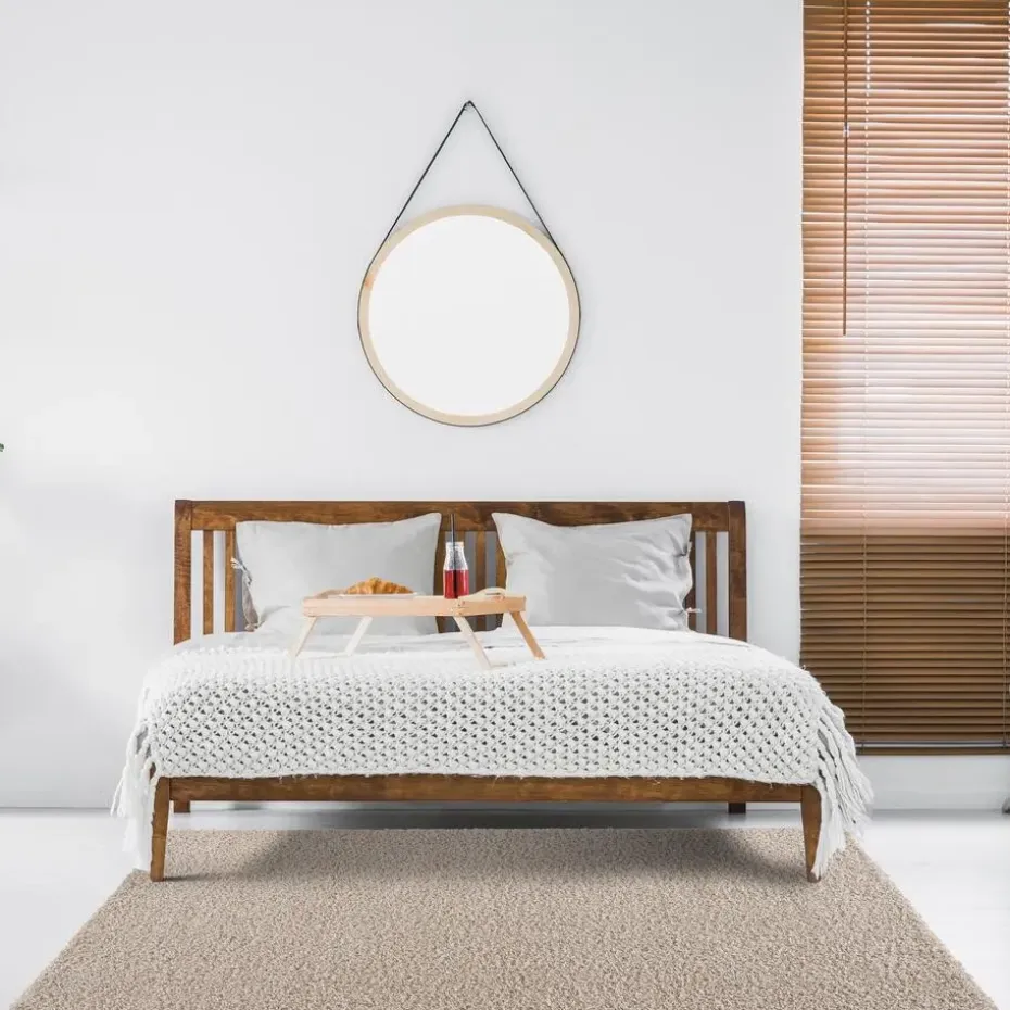 Loca Shaggy Vloerkleed Beige Hoogpolig - 240x340 CM