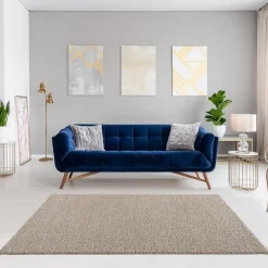 Loca Shaggy Vloerkleed Beige Hoogpolig - 160x230 CM