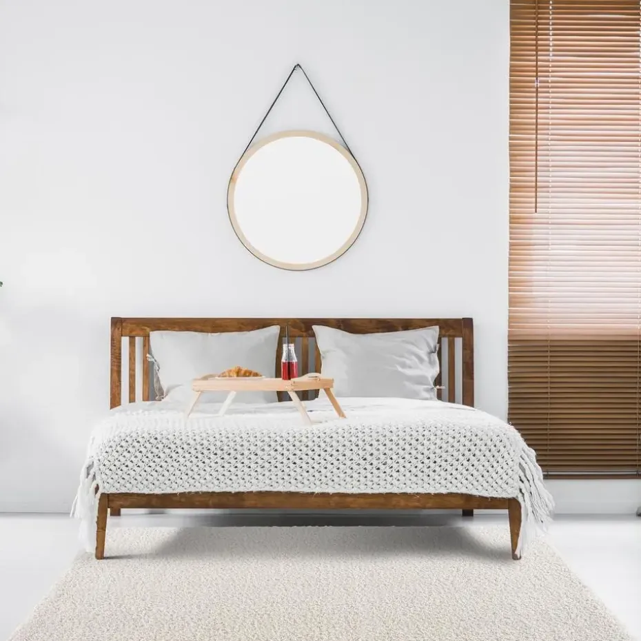 Loca Shaggy Vloerkleed Creme Hoogpolig - 200x290 CM