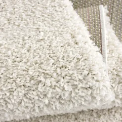 Loca Shaggy Vloerkleed Creme Hoogpolig - 200x200 CM Vierkant