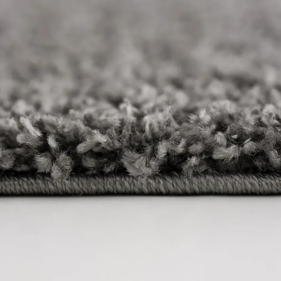 Loca Shaggy Vloerkleed Grijs Hoogpolig - 300x400 CM