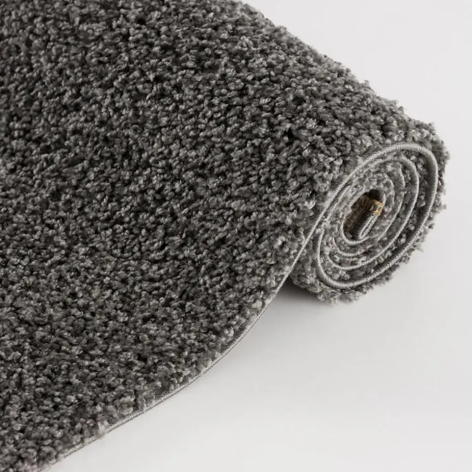 Loca Shaggy Vloerkleed Grijs Hoogpolig - 300x400 CM