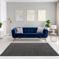 Loca Shaggy Vloerkleed Grijs Hoogpolig - 140x200 CM
