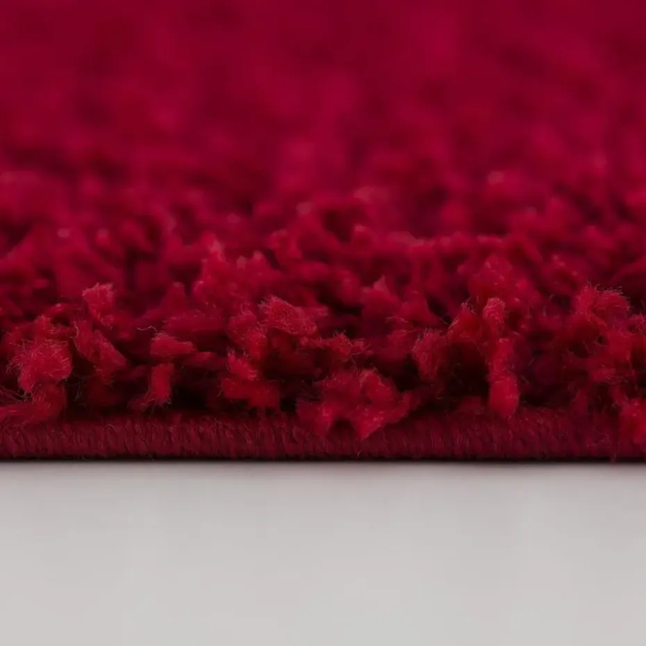 Loca Shaggy Vloerkleed Rood Hoogpolig - 160x230 CM