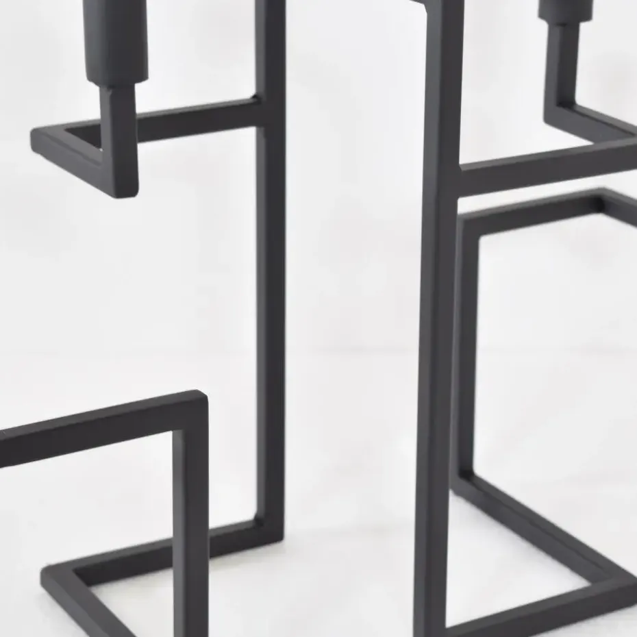 LOFT42 Hook Kandelaar - 5 Kaarsen - Metaal - Mat Zwart - 44x42x16