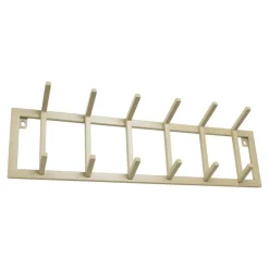 LOFT42 Kapstok Jaimy Single - Beige – Metaal – 6 dubbele haken - 80x24x12