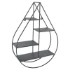 LOFT42 Wally Wandrek Druppel - Metaal - Mat Zwart - 50x70x15