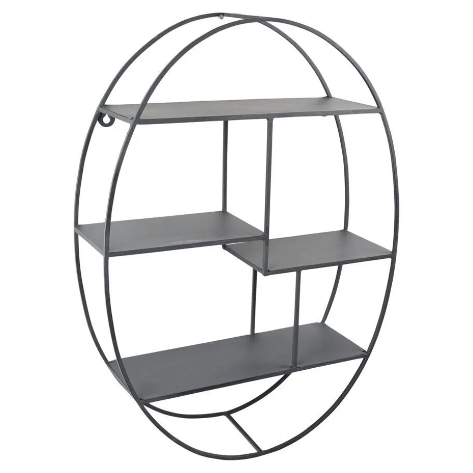 LOFT42 Wally Wandrek Ovaal - Metaal - Mat Zwart - 50x70x15