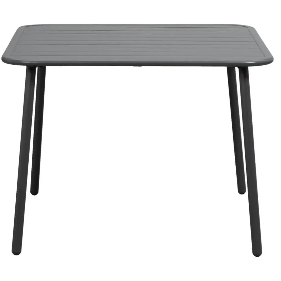 Lounge dinging tafel Paris - aluminium - 66x90x90 cm