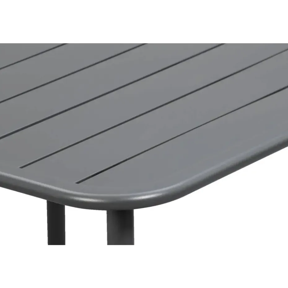 Lounge dinging tafel Paris - aluminium - 66x90x90 cm
