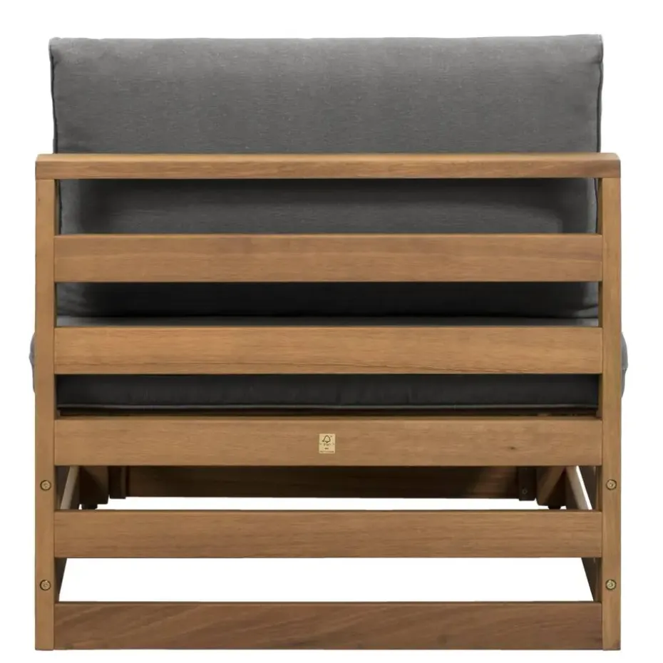 Loungebank element Clermont - midden - 63x78x72 cm