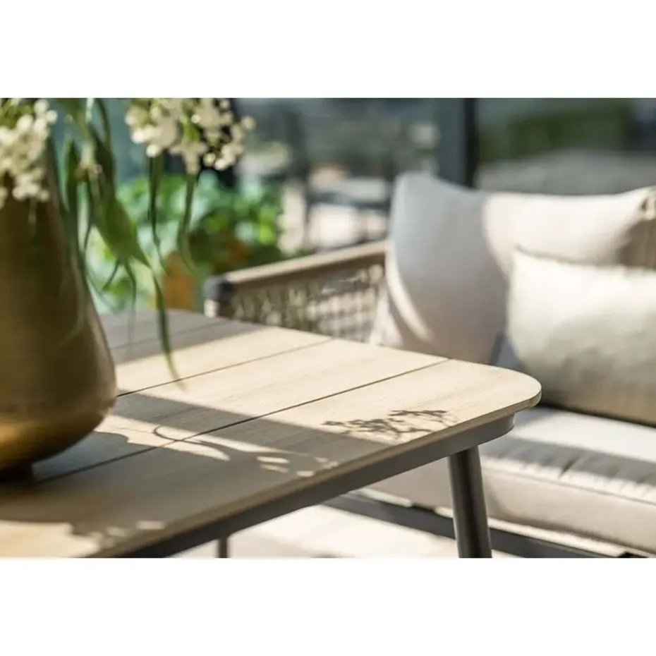 Lounge-diningtafel voor Bologna/Diamo/Teramon - 160x90 cm - zwart