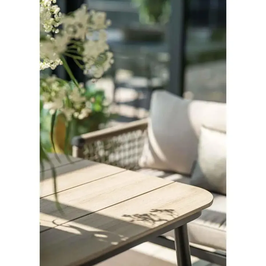 Lounge-diningtafel voor Bologna/Diamo/Teramon - 160x90 cm - zwart