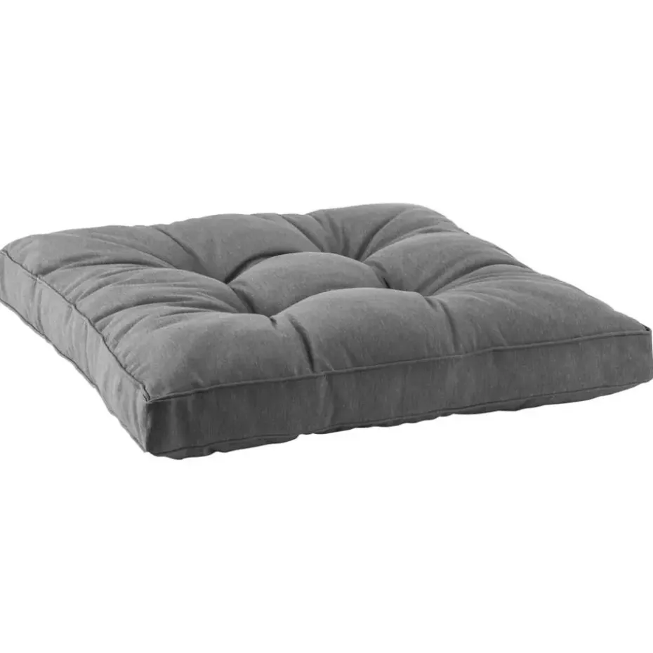 Loungekussen Florence zit - grijs - 73x73 cm