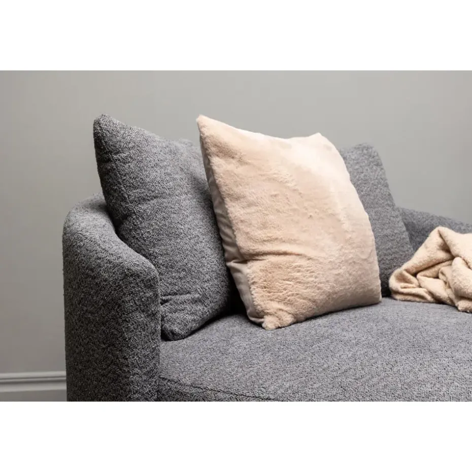 Loveseat Teddy Grijs - Zithoogte 40cm - 118x118x72cm - Kelso