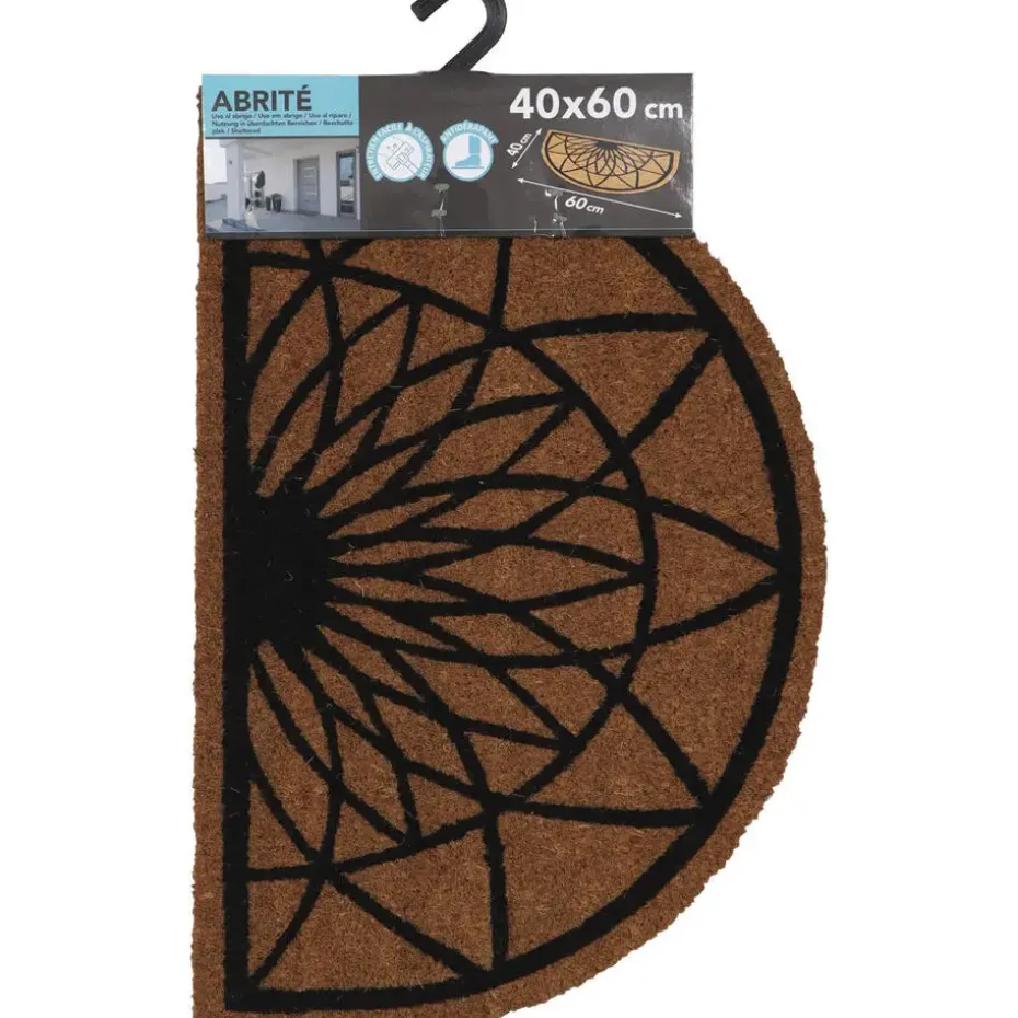 Luance Cozy Step Deurmat - anti slip - half maan - 60 x 40 cm