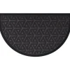 Luance Deurmat - donkergrijs - rubber - halve maan - 75 x 44 cm