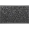 Luance Deurmat - zwart - rubber - rechthoek - 75 x 45 cm