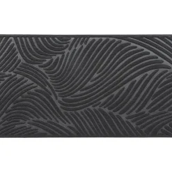 Luance Deurmat Vague - zwart - rubber - rechthoek - 75 x 44 cm