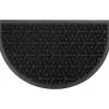 Luance Deurmat Wilson - zwart - rubber - halve maan - 75 x 44 cm