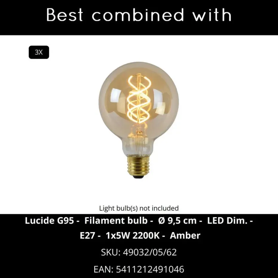 Lucide ARTHUR Vloerlamp - Zwart