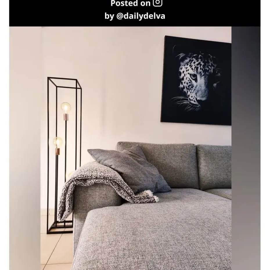 Lucide ARTHUR Vloerlamp - Zwart