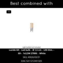 Lucide DILETTA Wandlamp - Wit